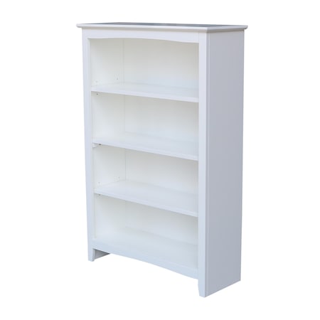 International Concepts Shaker Bookcase, 48"H, White SH08-3224A